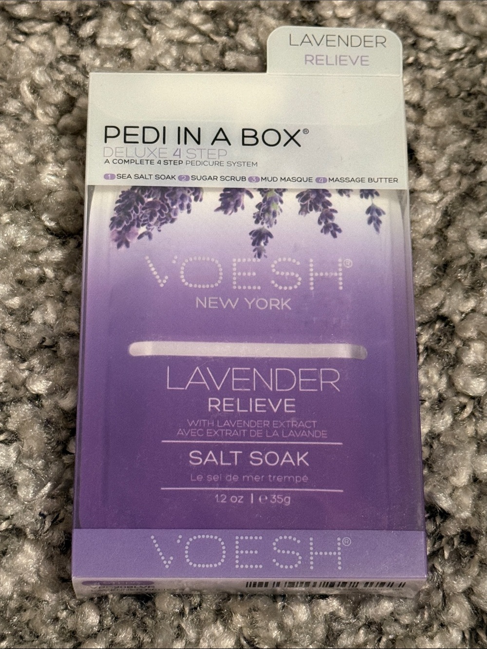 Voesh New York Pedi In A Box ‘Lavender Relieve’ Deluxe 4 Step Salt Soak